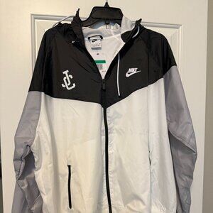 Nike Mens windbreaker zip up jacket jesuit cruisaders size XL wind breaker nike